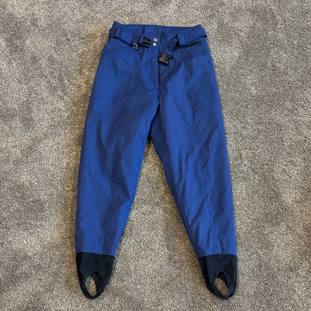 Obermeyer woman’s Deep Blue snow  Pants with Black Trim